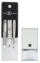 Wallet Case, Leather Legitimate spazzolato, White, 3 Pieces