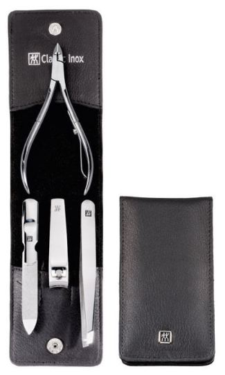 Wallet Case, Leather Legitimate, Black, 4 Pieces