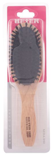 Oak wood pneumatic brush, mixed bristles Oak wood pneumatic brush, mixed bristles