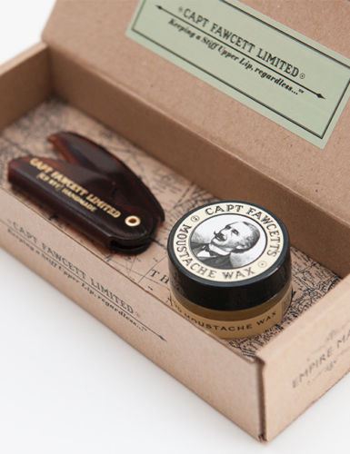 Sandalwood Mustache Wax and Comb Case