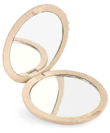 Beter Beige folding double handbag mirror
