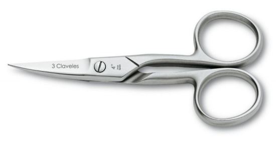 Curved Stainless Steel Nail Scissors 4"