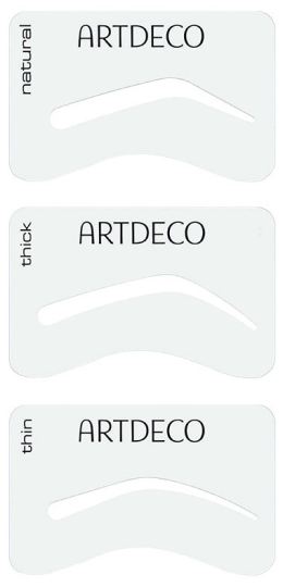 Eyebrow templates in 3 different forms