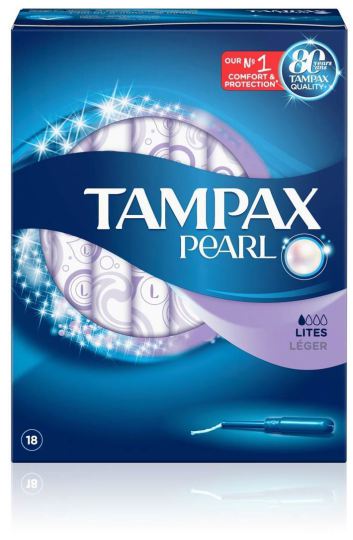 Tampax Pearl Lites 18 units Tampax Pearl Lites 18 units