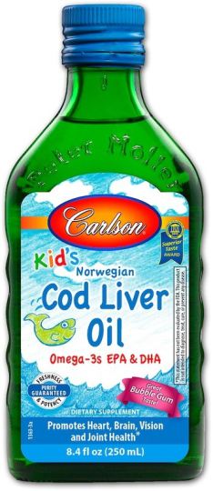 Cod Liver Oil for Children Chewing gum 550 mg 250 ml