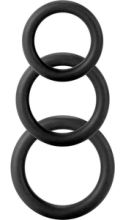 Twiddle Penis Ring Three Sizes black